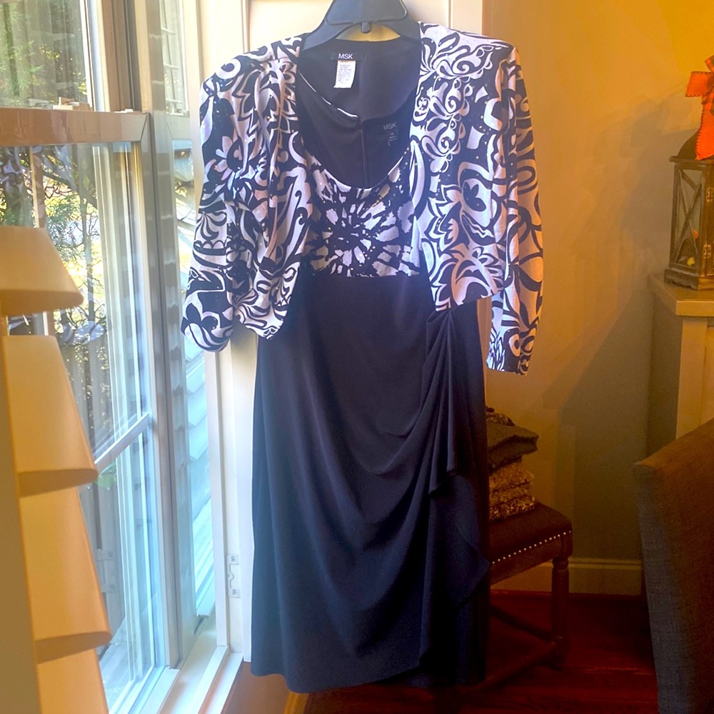 MSK short dress with jacket size 12